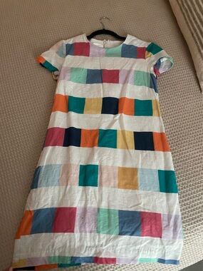 Corey Lynn Calter Multicolor Block Print Cotton Dress